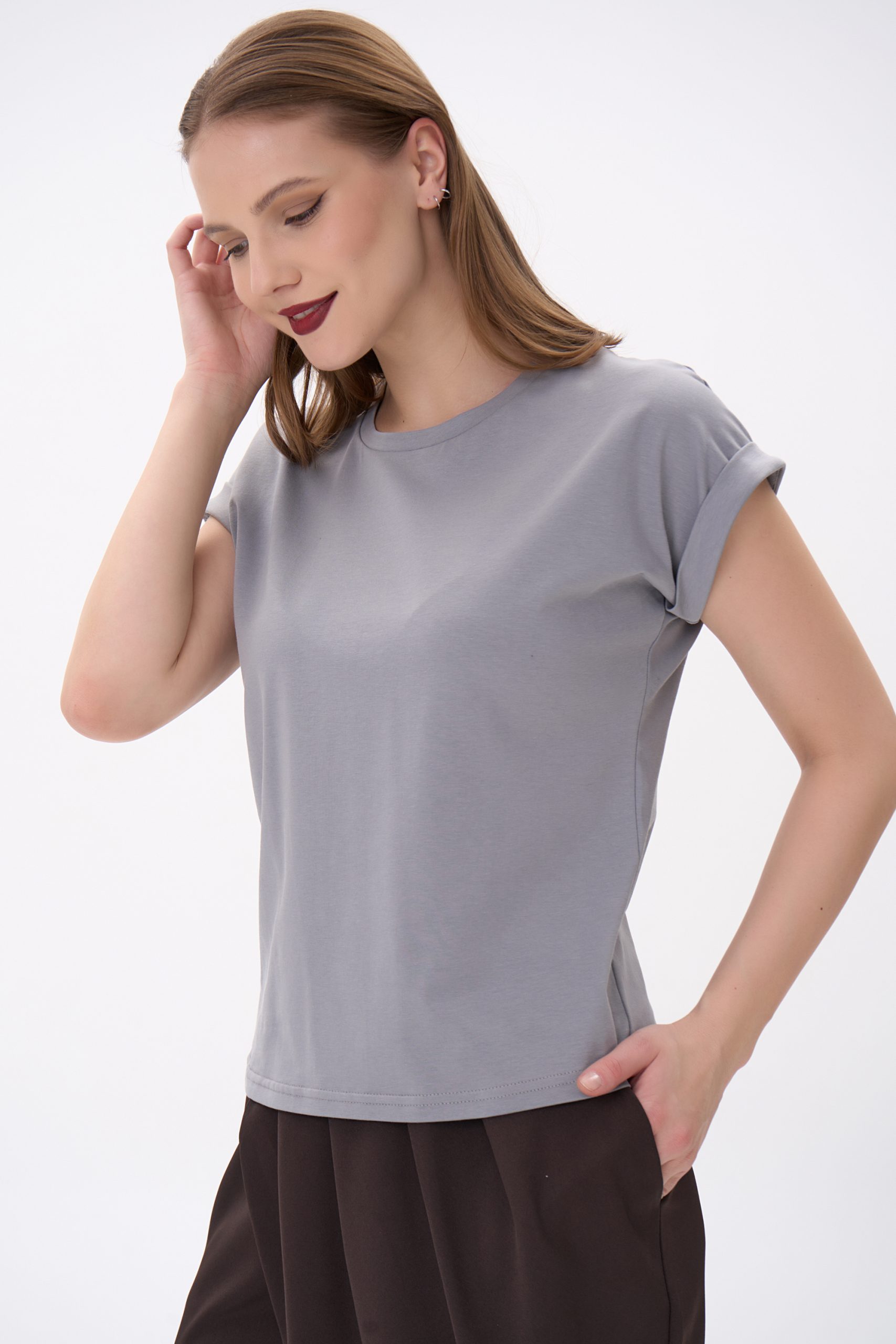 Футболка Алина (тёмно-серый)