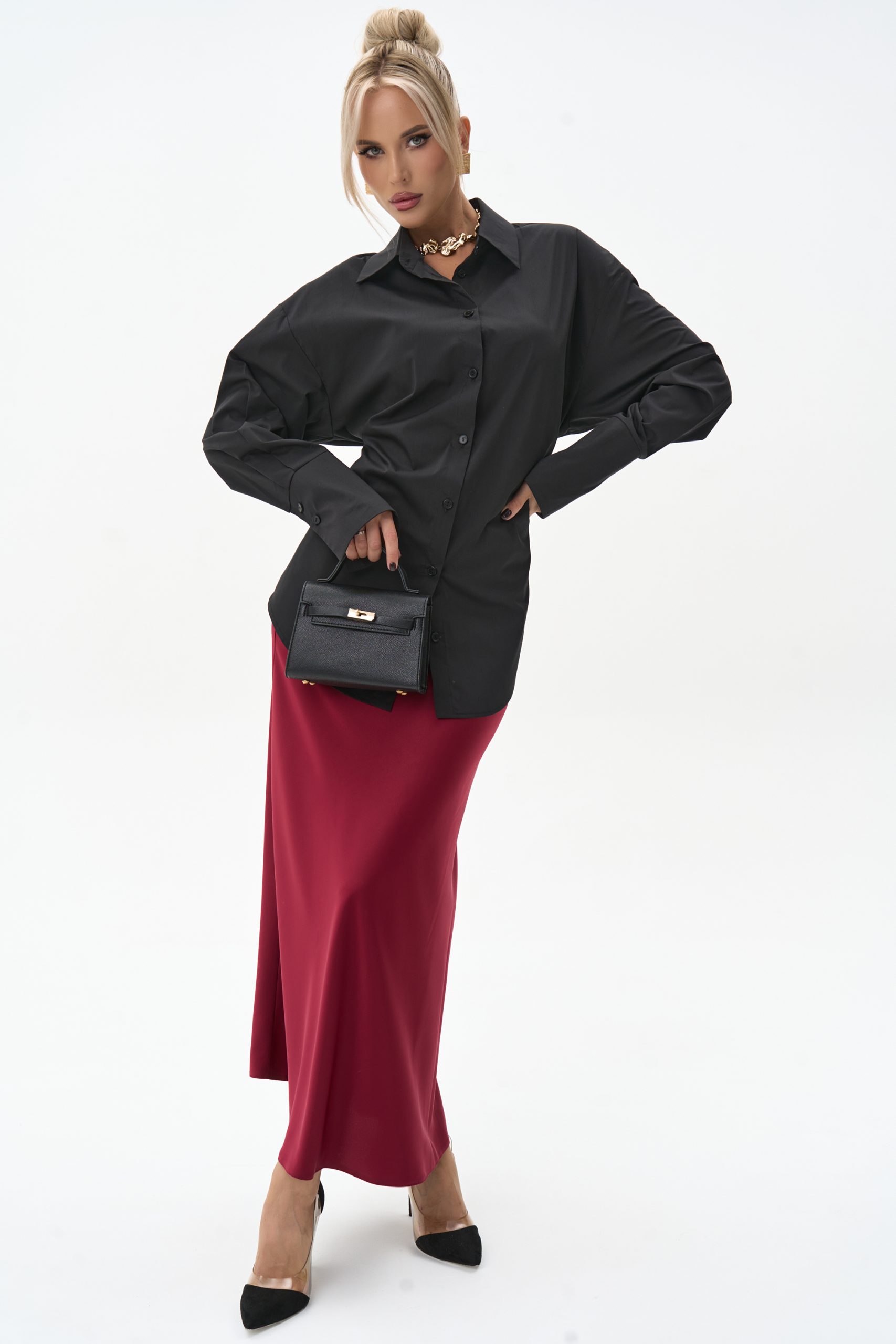 Рубашка Дженни (чёрный)