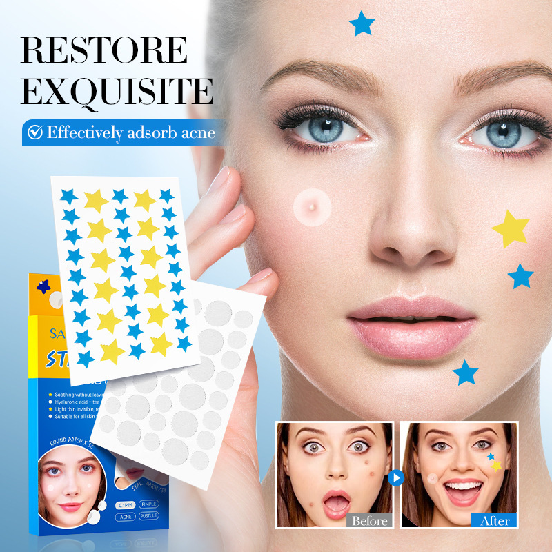 Точечные патчи от прыщей с гиалуроновой кислотой SADOER Acne Patch Hialuronic Acid, 75 шт