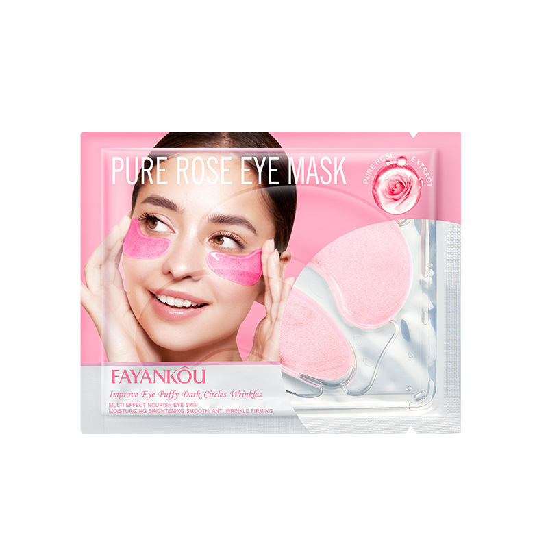 Гидрогелевые патчи для век с розой FAYANKOU Pure Rose Eye Mask, 7.9 гр