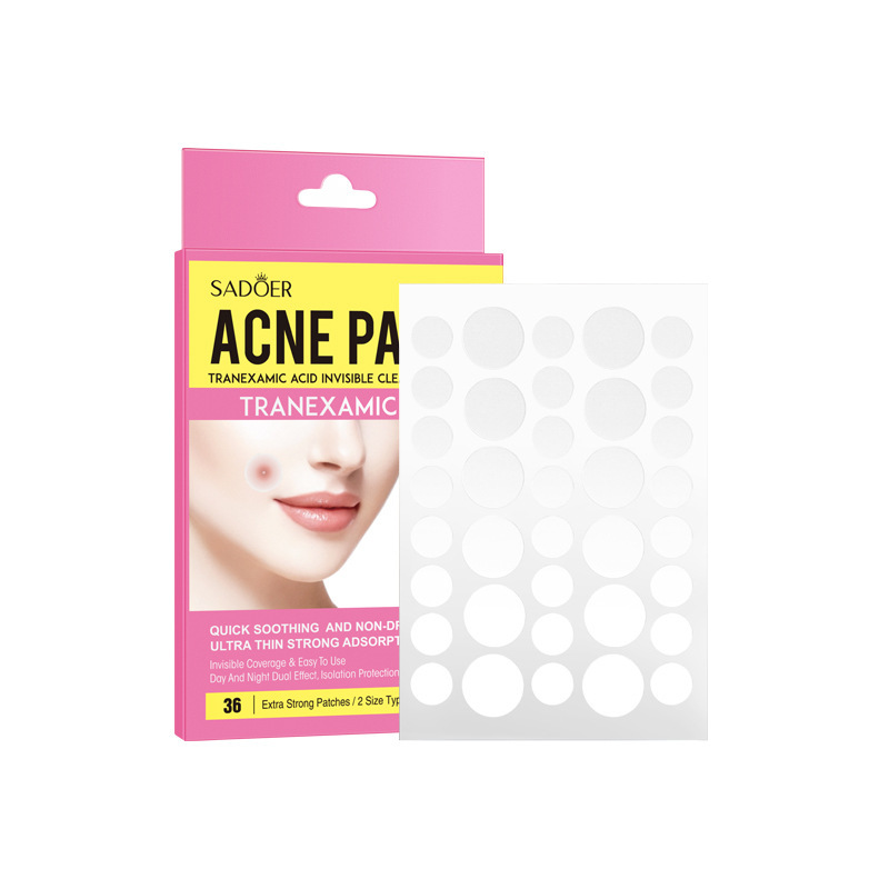 Точечные патчи от прыщей с транексамовой кислотой SADOER Tranexamic Acid Invisible Clean Acne Patch, 36 шт