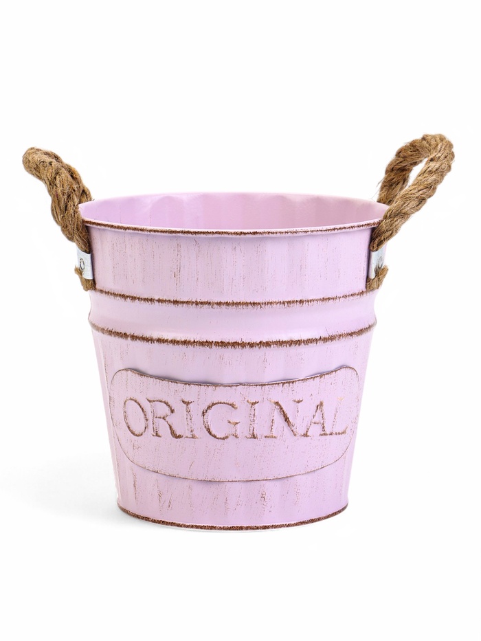 Кашпо «Ведёрко оригинальное», 13×13×12 см, МИКС