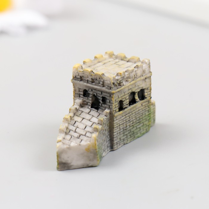 Фигурка для флорариума полистоун «Каменная крепость», 4.5×1.5×2.5 см