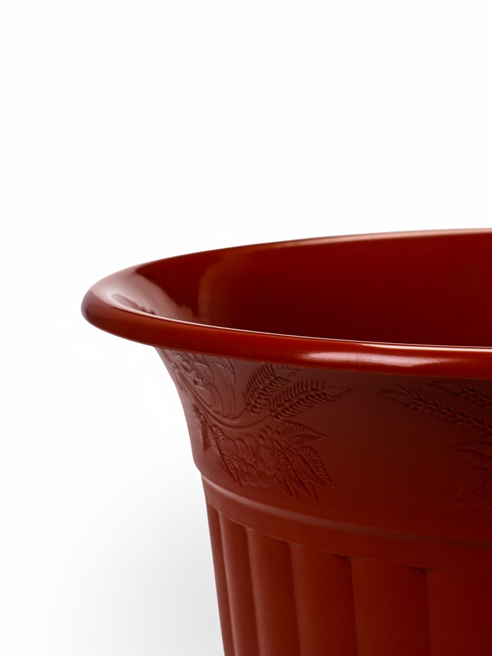 Горшок для цветов «Венеция», 5 л, пластиковый, коричневый