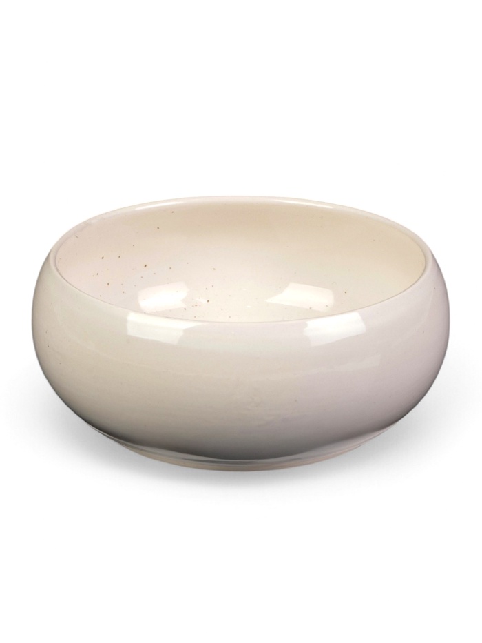 Кашпо - бонсайница «Мира», круглое, 18×18×7 см, белое