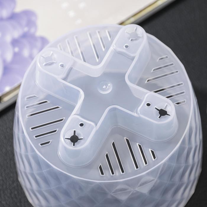 Горшок для цветов с прикорневым поливом «Румба», 1.5 л, прозрачный