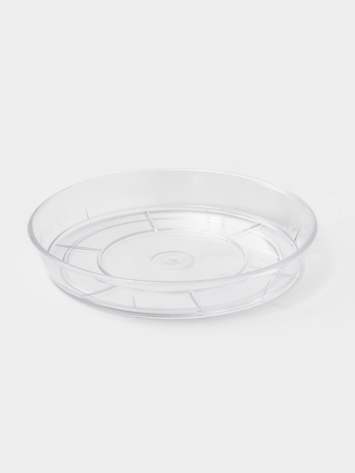 Поддон для цветочных горшков, d=10 см, пластиковый, прозрачный