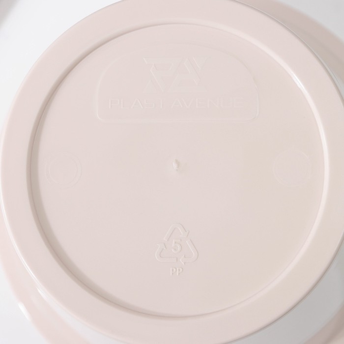 Кашпо для цветов со вставкой «Порто», 2.4 л, цвет жемчужный