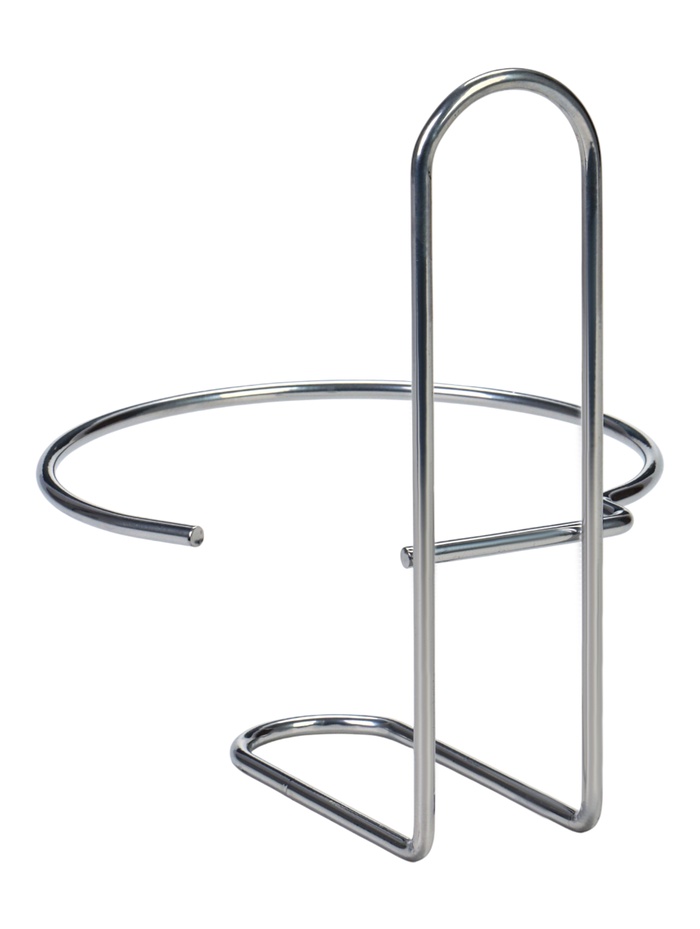 Подвес для кашпо «Одиночка», d=16 см, настенный, серебристый