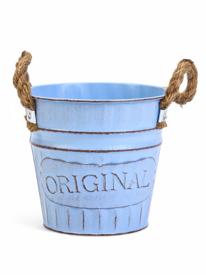 Кашпо «Ведёрко оригинальное», 13×13×12 см, МИКС