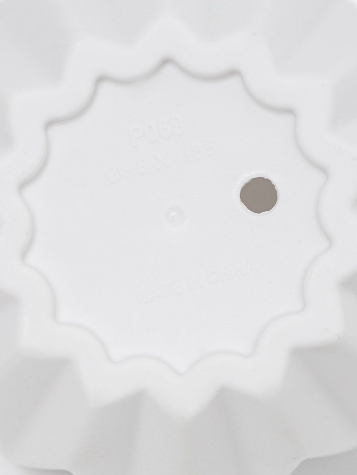 Кашпо Stellar, 9.2×9.2×8 см, белое