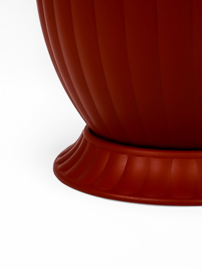 Горшок для цветов «Венеция», 5 л, пластиковый, коричневый