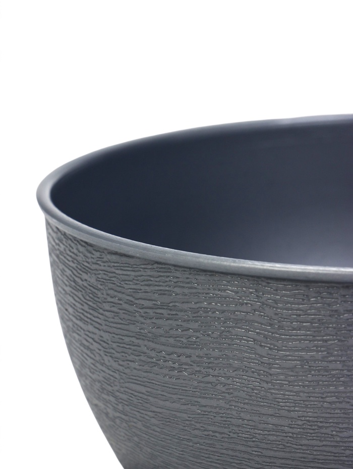 Горшок для цветов «Фиалочка», 800 мл, d=14 см, h=8 см, пластиковый, серый