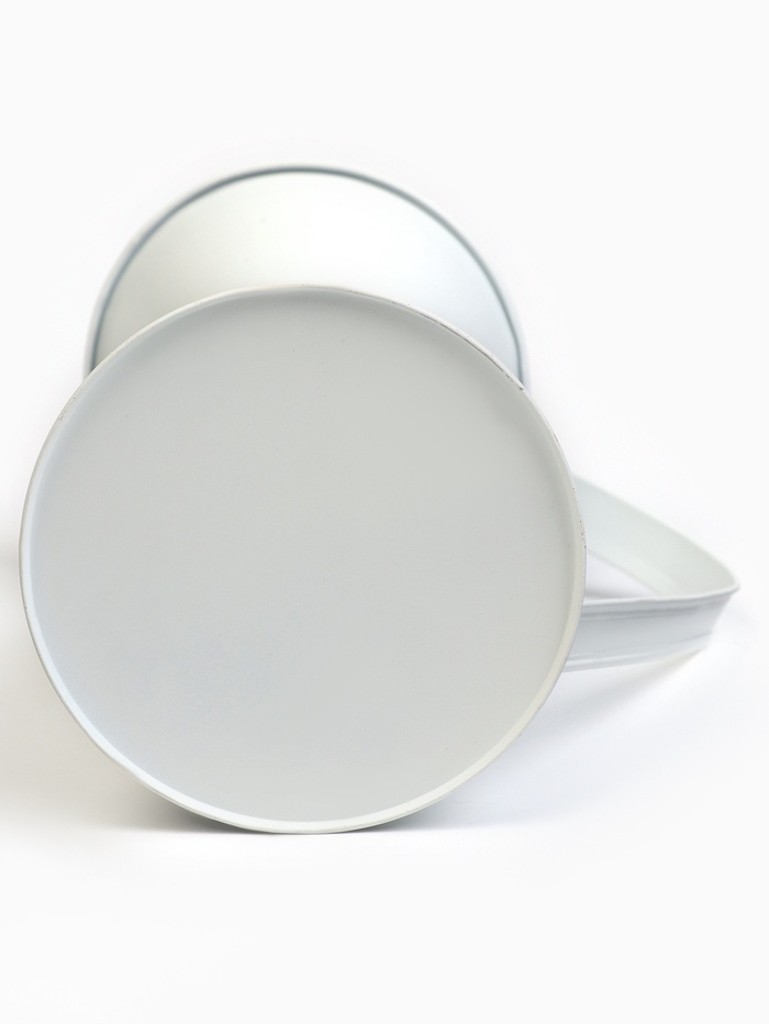 Декоративное кашпо для цветов «Кувшин ромашки», 12×16×20 см, металл, белое