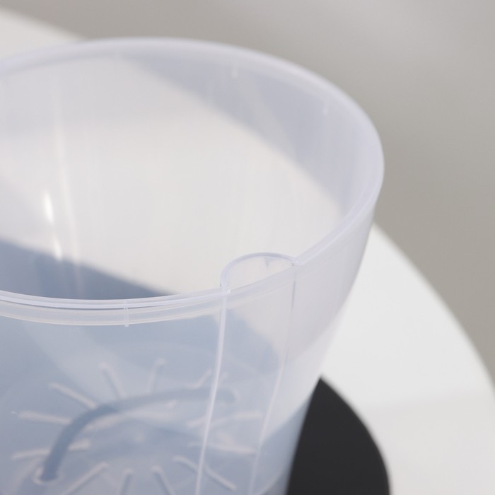 Кашпо для цветов со вставкой «Афина», 1 л, прозрачное