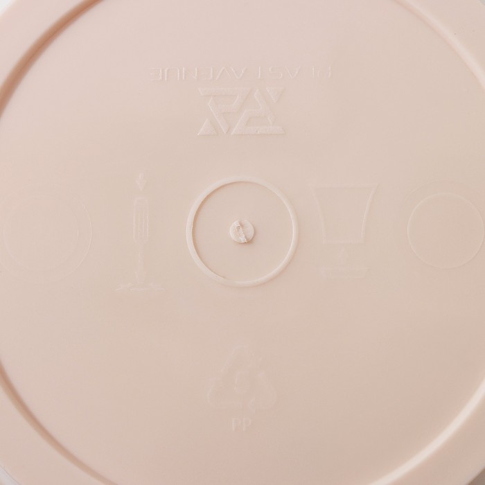 Кашпо для цветов со вставкой «Порто», 3.5 л, цвет жемчужный