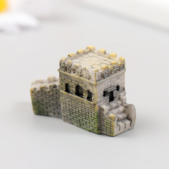 Фигурка для флорариума полистоун «Каменная крепость», 4.5×1.5×2.5 см