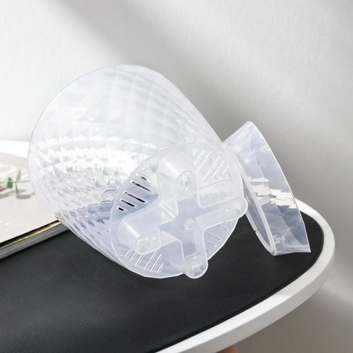 Горшок для цветов с прикорневым поливом «Румба», 1.5 л, прозрачный