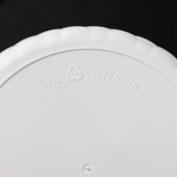 Горшок для цветов с поддоном «Ротанг», 3 л, d=17 см, h=17 см, пластиковый, белый