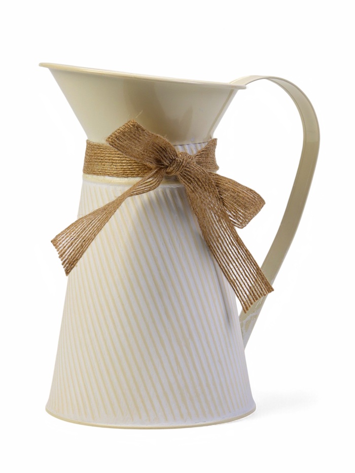 Кашпо «Кувшин Гленн», 12×12×20 см, бежевое