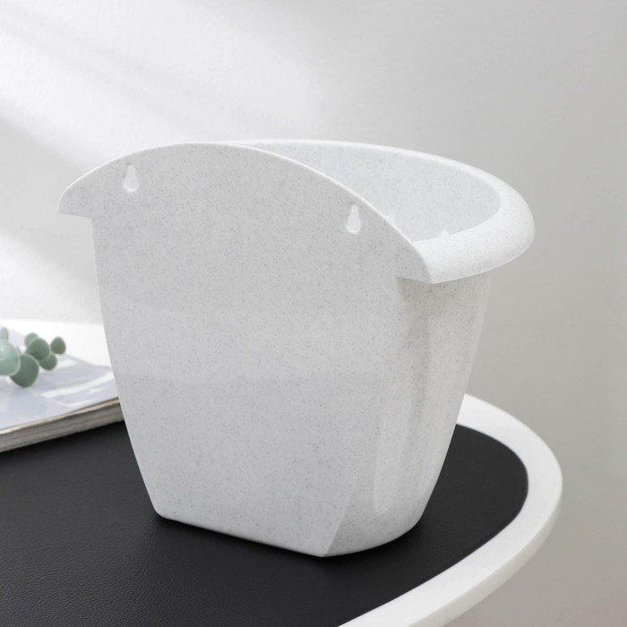 Кашпо для цветов настенное Martika «Фелиция», 3.4 л, d=24 см, пластик, белое