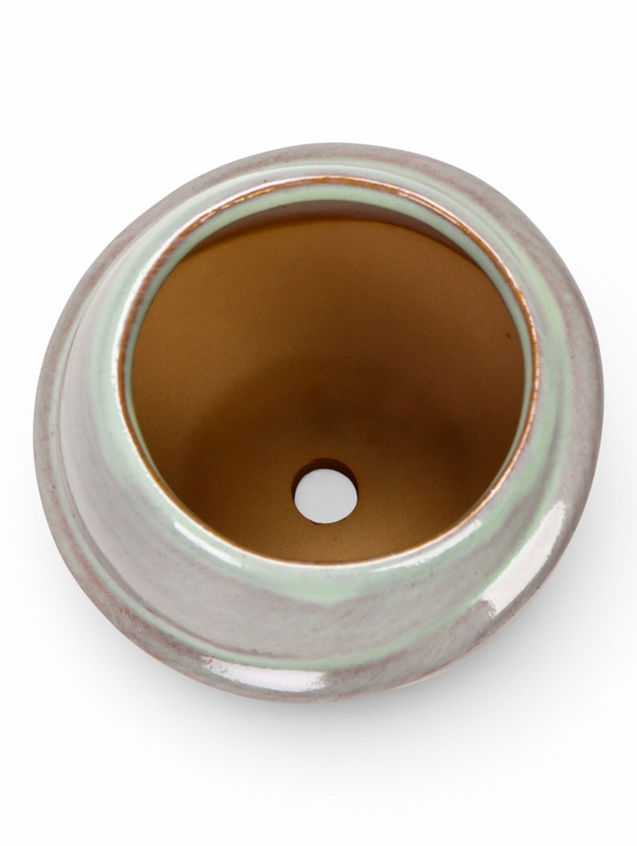 Декоративный горшок для цветов «Сатурн», 6×6×6 см, керамический, серый, Greengo