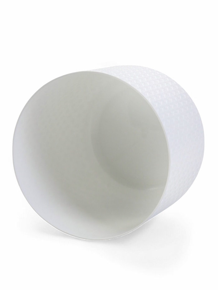 Кашпо для цветов «Клевер», 4.5 л, d=20 см, h=18 см, пластик, белый