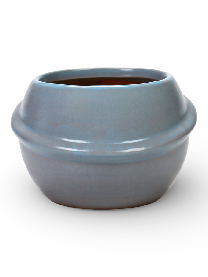 Декоративный горшок для цветов «Сатурн», 6×8.8×8.5 см, керамический, голубой, Greengo