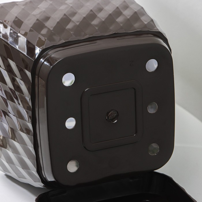 Горшок для цветов с поддоном «Классика», 4.5 л, шоколадный