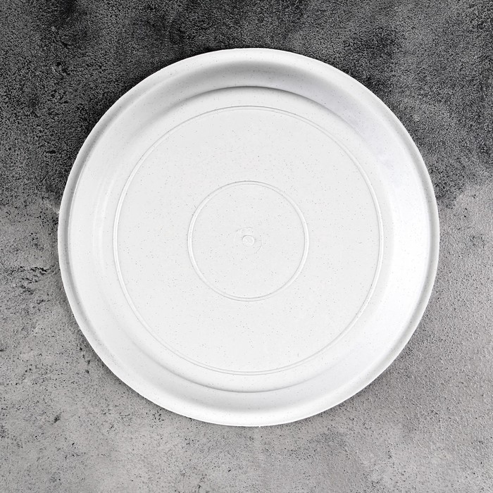 Поддон для горшка, d=22 см, пластик, цвет мрамор