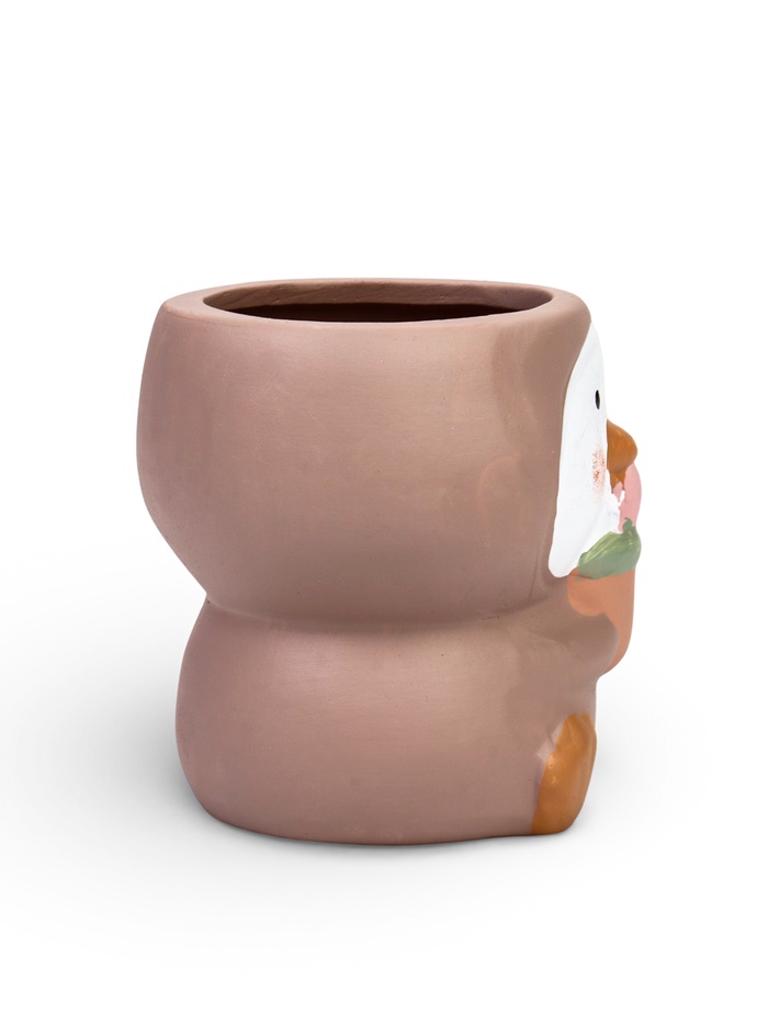 Декоративный горшок для цветов «Пингвины», 9×9×6 см, керамический, МИКС, Greengo