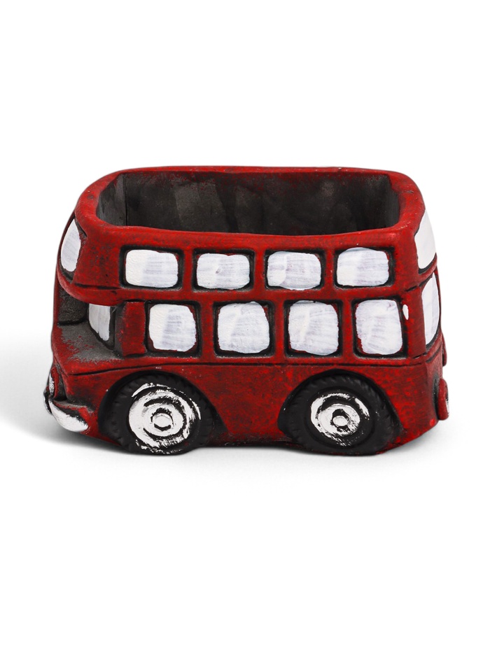 Горшок для цветов «Автобус Барт» керамический, 300 мл, 11.5×7×7 см, красный