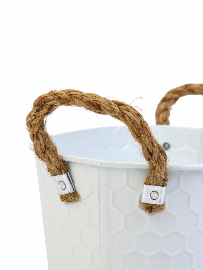 Кашпо «Финелла», 20×14×10 см, белое