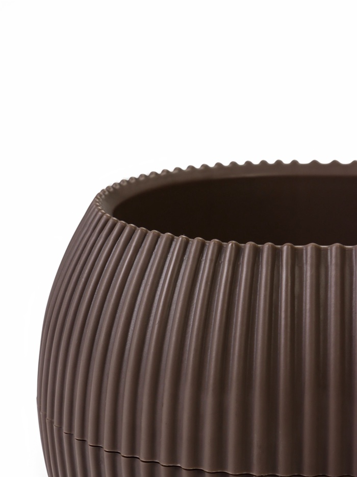 Кашпо для цветов «Пиканто», 1.3 л, 28×11.5×9 см, пластиковое, коричневое