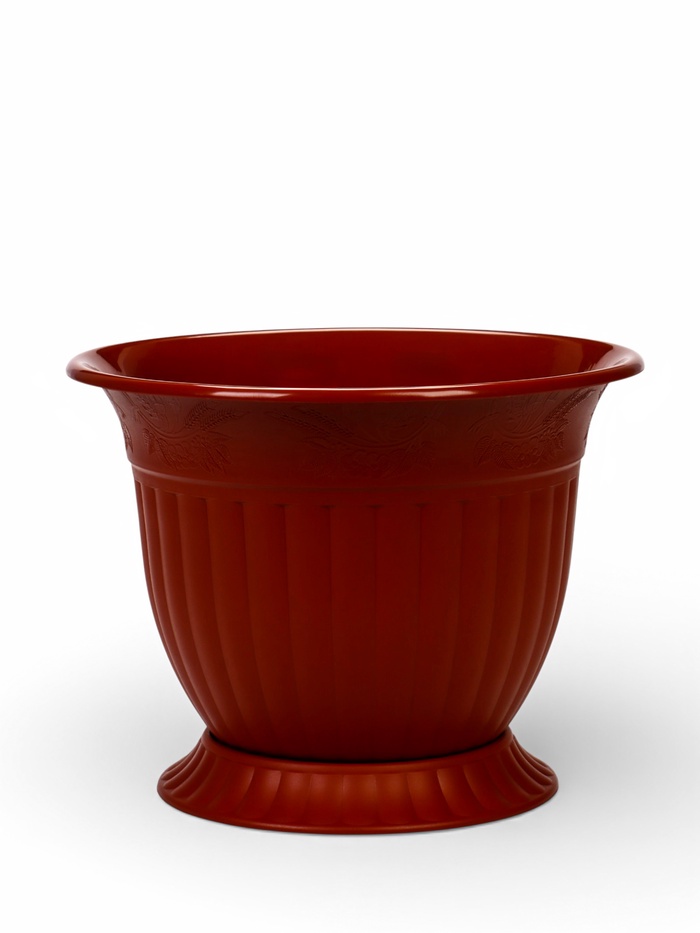 Горшок для цветов «Венеция», 10 л, пластиковый, коричневый
