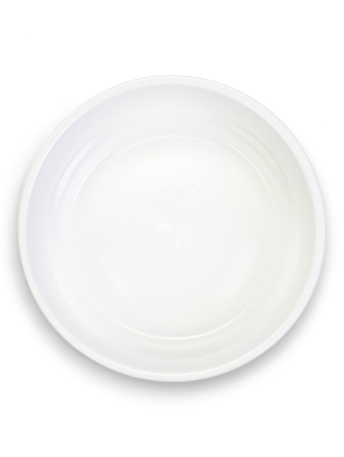 Кашпо - бонсайница для кактусов и суккулентов, 800 мл, 18×5.5 см, d=15 см, керамика, белое