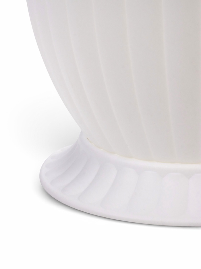 Горшок для цветов «Венеция», 10 л, d=32 см, h=25 см, пластиковый, с поддоном, белый