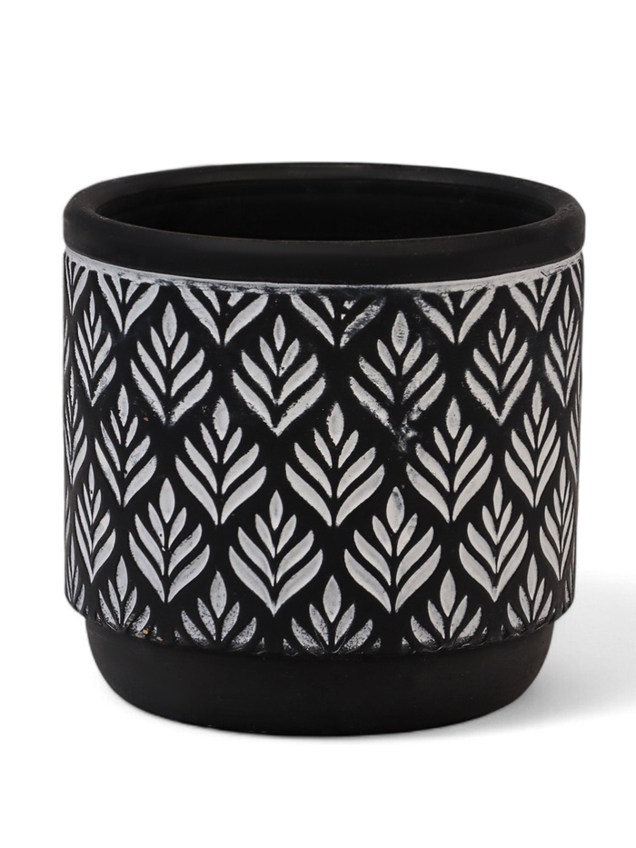Кашпо для цветов «Узоры», 330 мл, 8.5×8.5×8.5 см, керамическое, МИКС