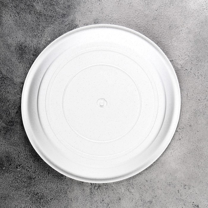 Поддон для горшка, d=25 см, пластик, цвет мрамор