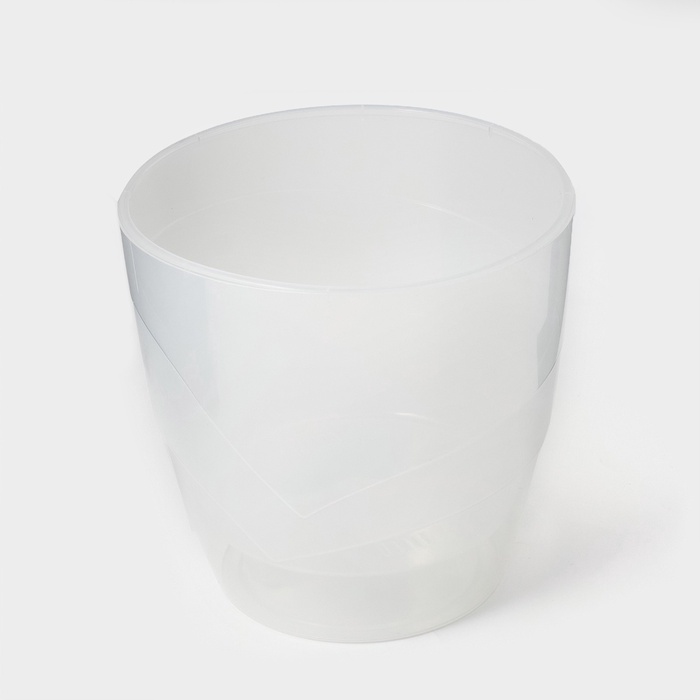 Кашпо для цветов со вставкой «Грация», 2.8 л, прозрачное