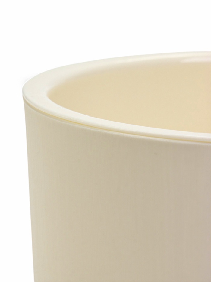 Кашпо для цветов Genius, 2.5 л, d=15.7 см, h=15.6 см, пластиковое, со вставкой, бежевое