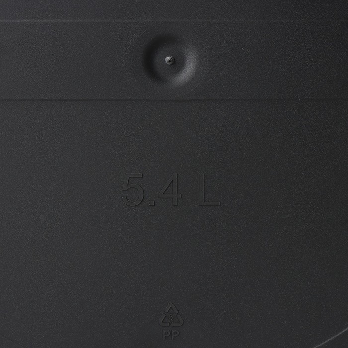 Горшок для цветов с поддоном Saffron, 5.4 л, d=22.4 см, h=20.5 см, пластиковый, серый