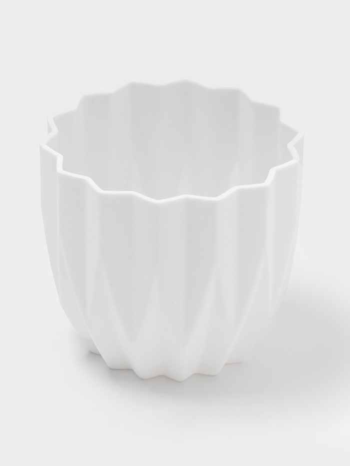 Кашпо Stellar, 9.2×9.2×8 см, белое