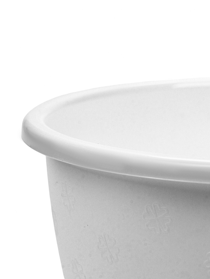 Горшок для цветов «Цветочек», 2.1 л, d=18 см, h=14 см, пластиковый, белый