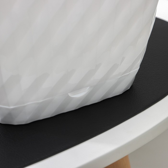 Горшок для цветов с поддоном СибПолимер «Классика», 2 л, пластик, белый