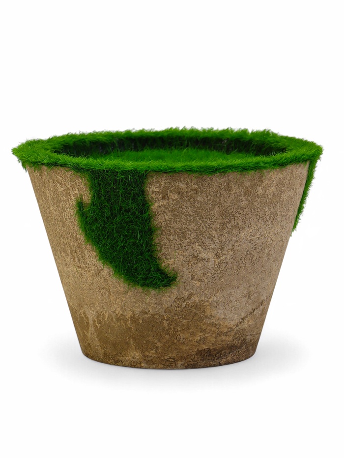 Флористическое кашпо «Трапеция», 9×9×6.5 см, пластик, с вкладышем из пенопласта