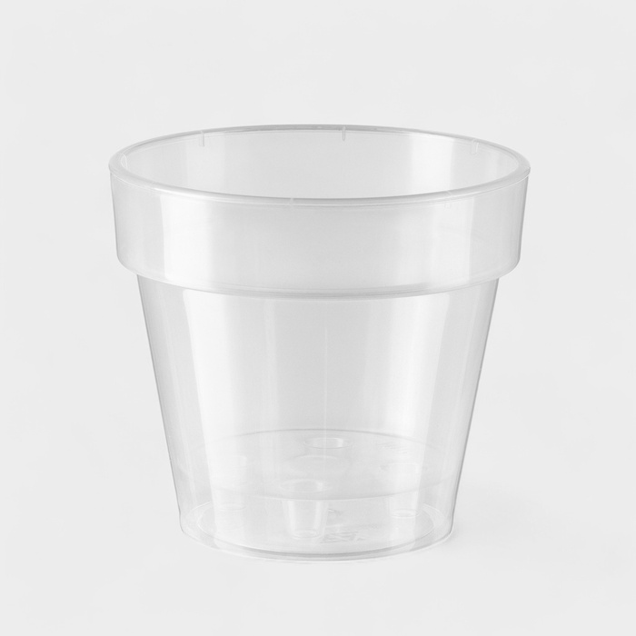 Кашпо для цветов со вставкой Plast-Avenue «Порто», 2.4 л, пластик, прозрачное