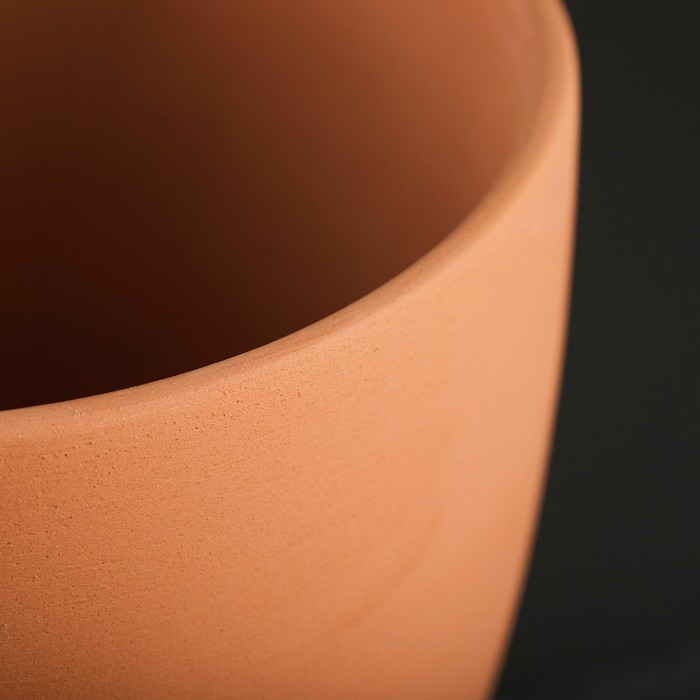 Горшок для цветов «Терра», 1.4 л, d=15 см, h=13 см, керамика, с поддоном, цвет терракот