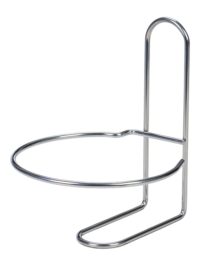 Подвес для кашпо «Одиночка», d=16 см, настенный, серебристый