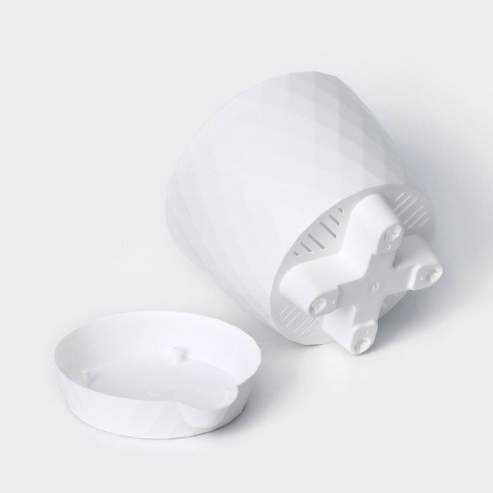 Горшок для цветов с прикорневым поливом «Румба», 1 л, белый